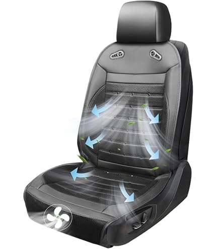 Amazon | クールシート 車 シートクーラー【2026新昇級 48個送風穴+2枚